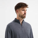 Pull Zip Up 100% Merino - Storm Grey