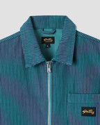 Zip Shirt - Blue/Teal Hickory
