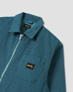 Zip Shirt - Blue/Teal Hickory