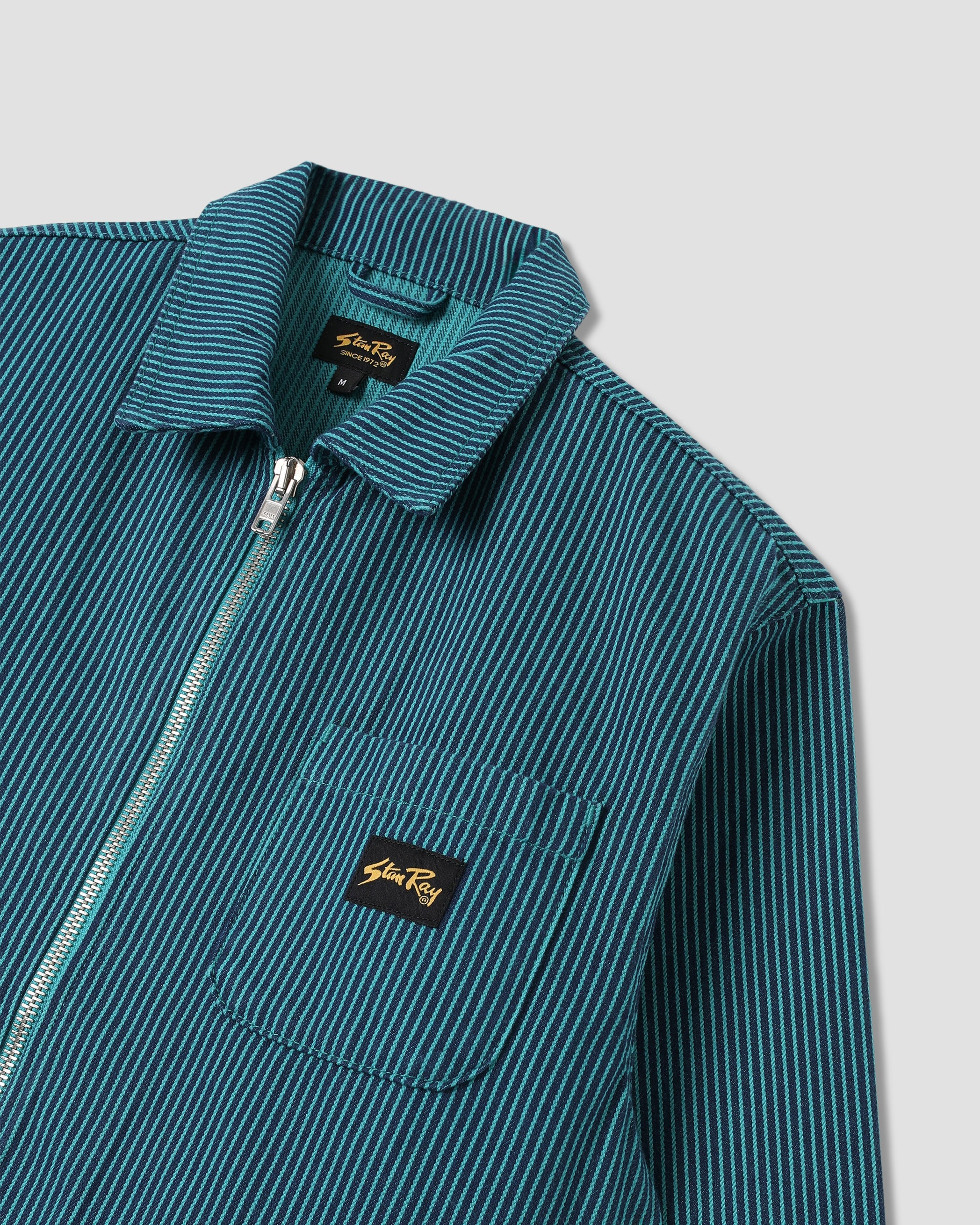 Zip Shirt - Blue/Teal Hickory