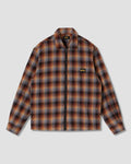 Zip Shirt - Brown/Blue Plaid
