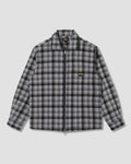 Zip Shirt - Charcoal Plaid
