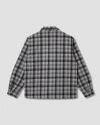 Zip Shirt - Charcoal Plaid