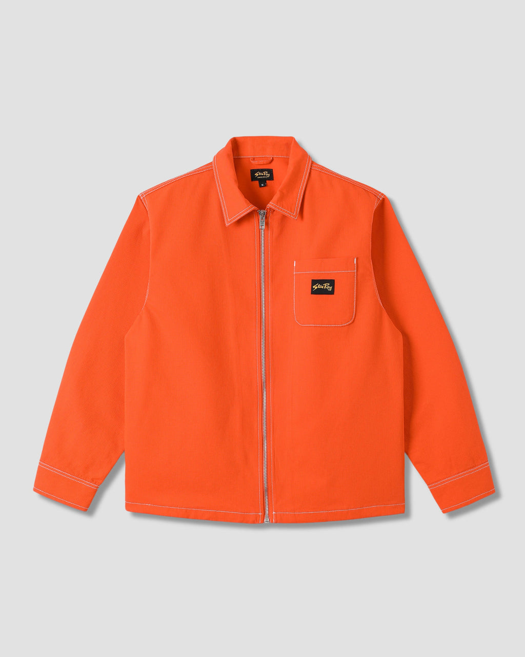 Zip Shirt - Faded Red Bedford