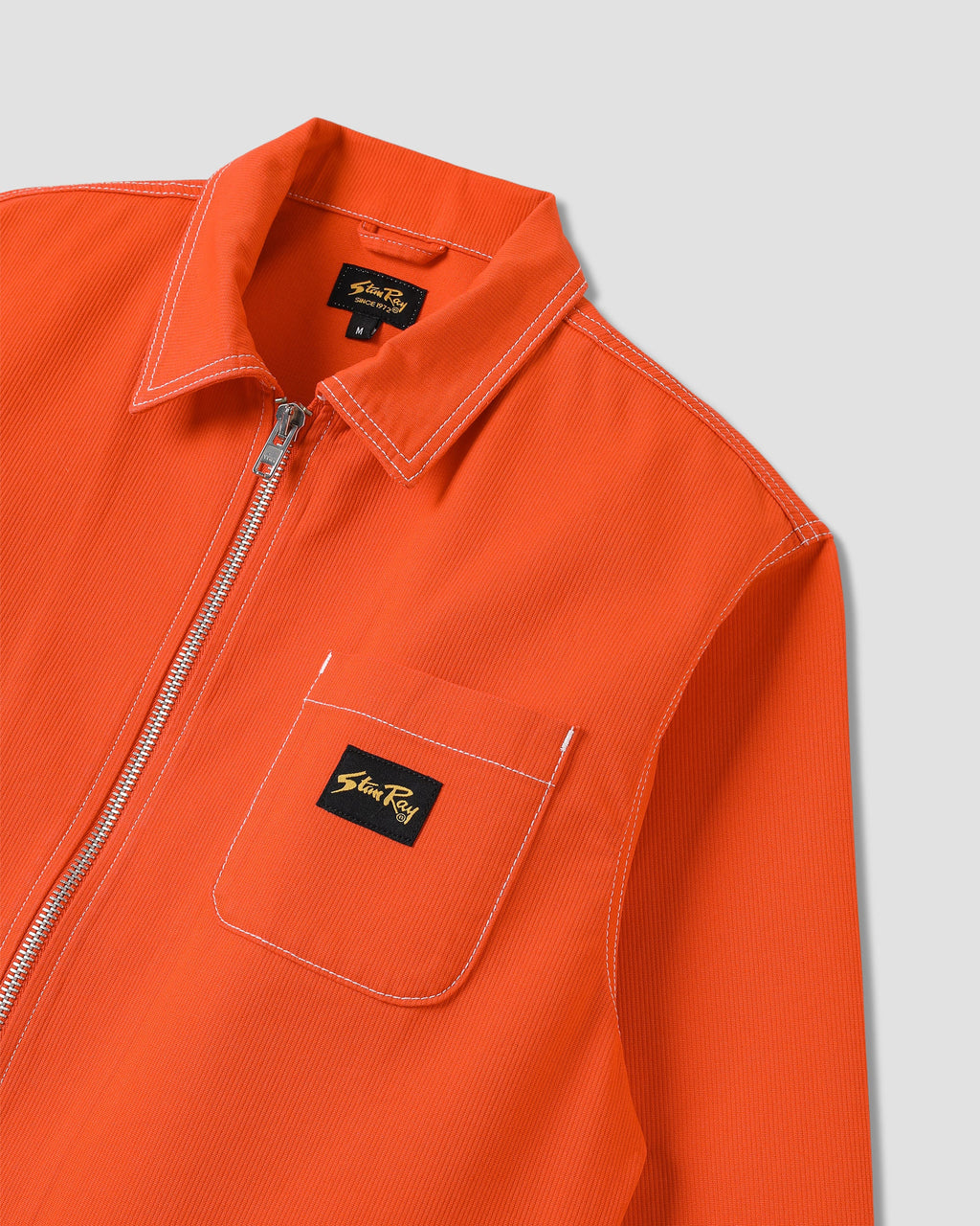 Zip Shirt - Faded Red Bedford