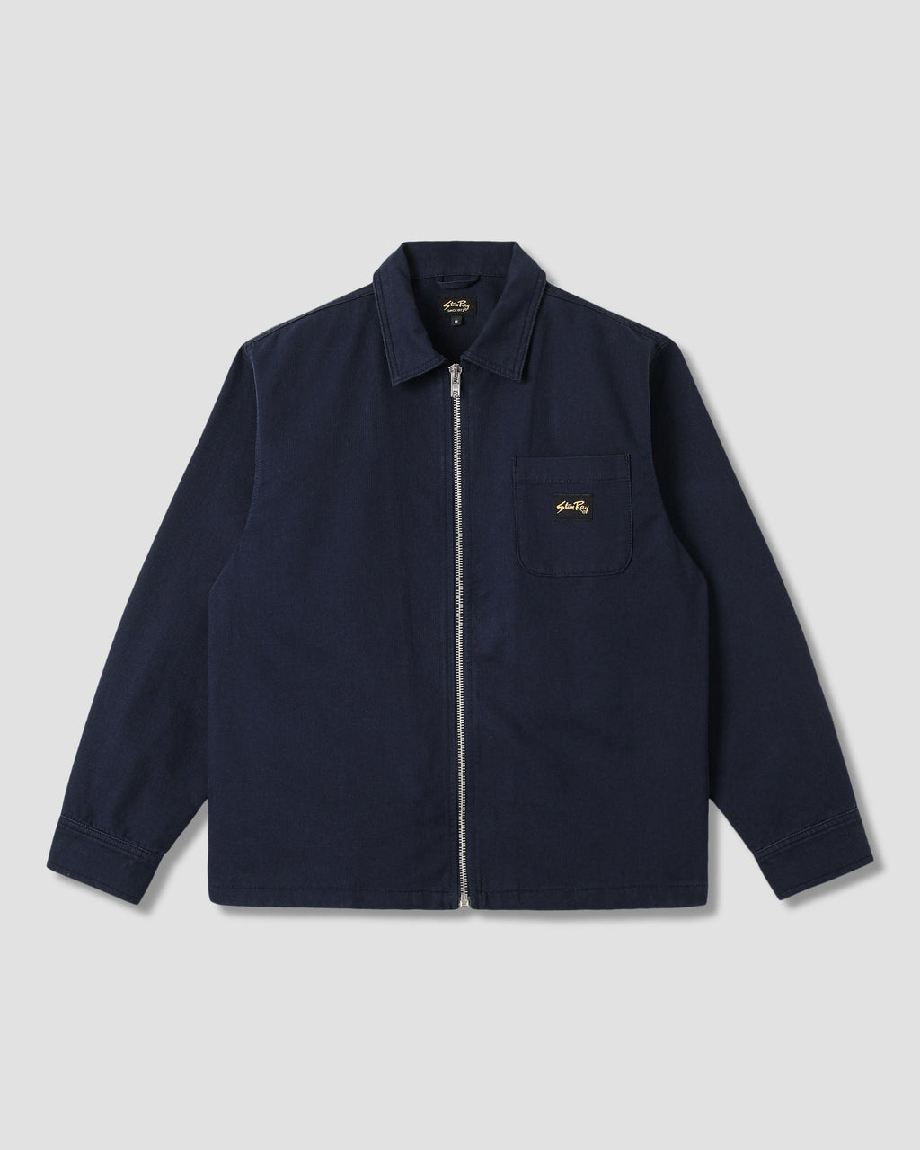 Camisa con cremallera - Azul marino Bedford