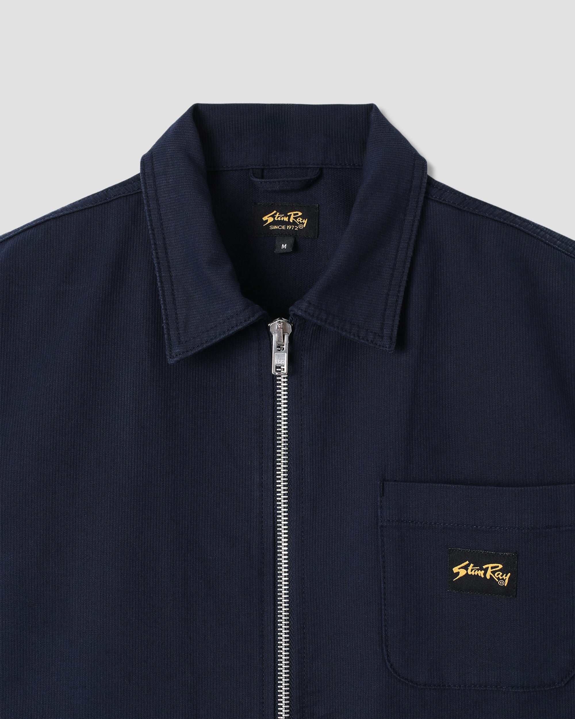 Camisa con cremallera - Azul marino Bedford
