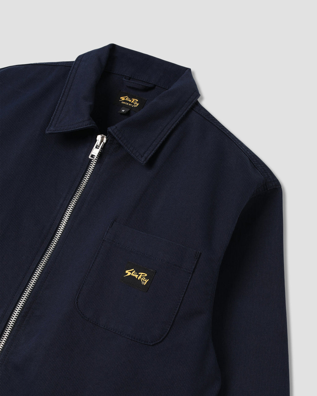Camisa con cremallera - Azul marino Bedford