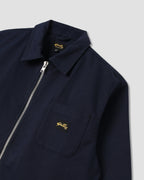 Camisa con cremallera - Azul marino Bedford