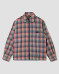 Zip Shirt - Pink/Teal Plaid