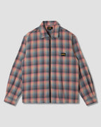 Zip Shirt - Pink/Teal Plaid