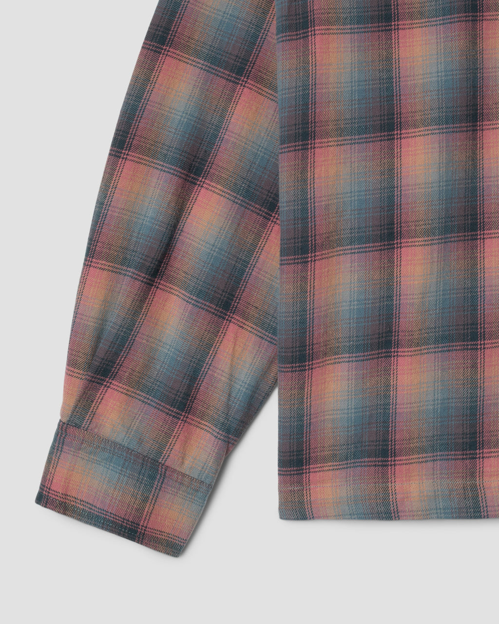 Zip Shirt - Pink/Teal Plaid