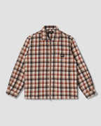 Zip Shirt - Tan Plaid