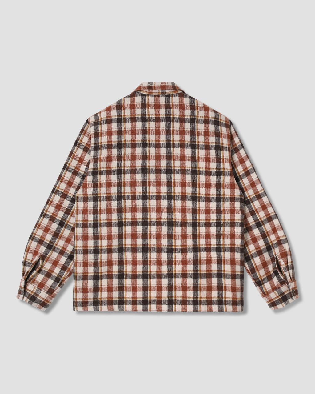 Zip Shirt - Tan Plaid