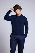 Jersey de cuello polo Zizou - Azul marino - Hombre