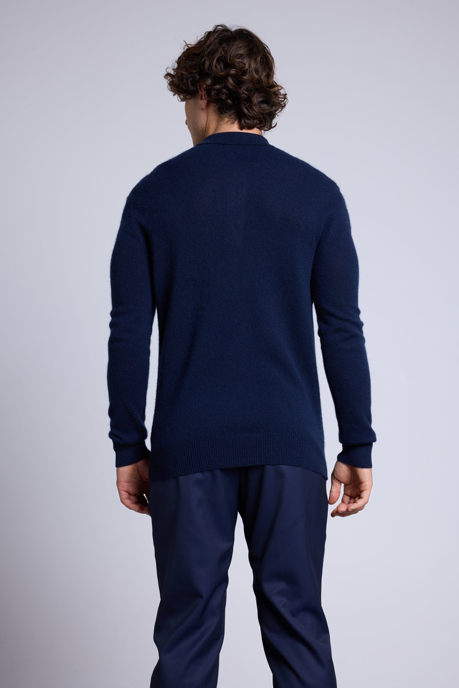 Jersey de cuello polo Zizou - Azul marino - Hombre