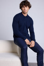 Jersey de cuello polo Zizou - Azul marino - Hombre
