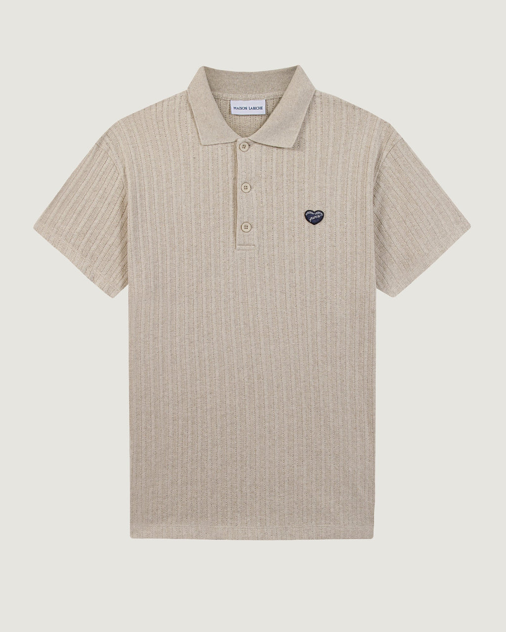 Polo Patch Coeur "Linen And Cotton" Gonnet - Homme