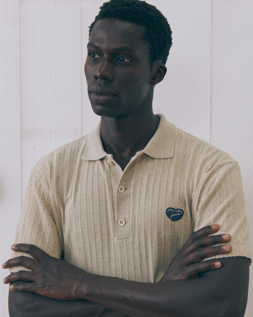 Polo Patch Coeur "Linen And Cotton" Gonnet - Homme