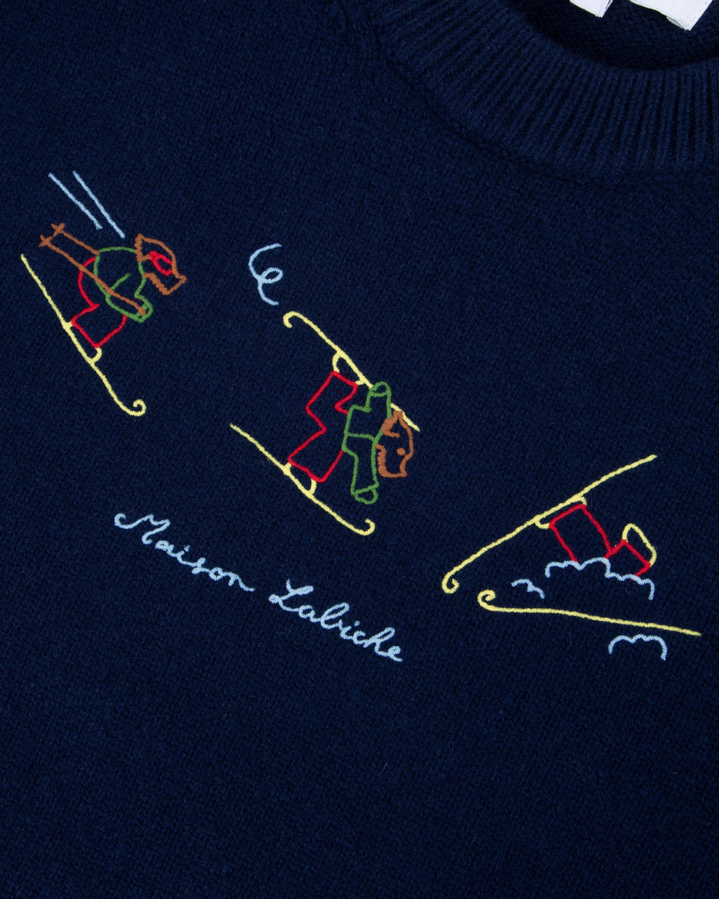 "Ski Dog" Grand Stag Wool Sweater
