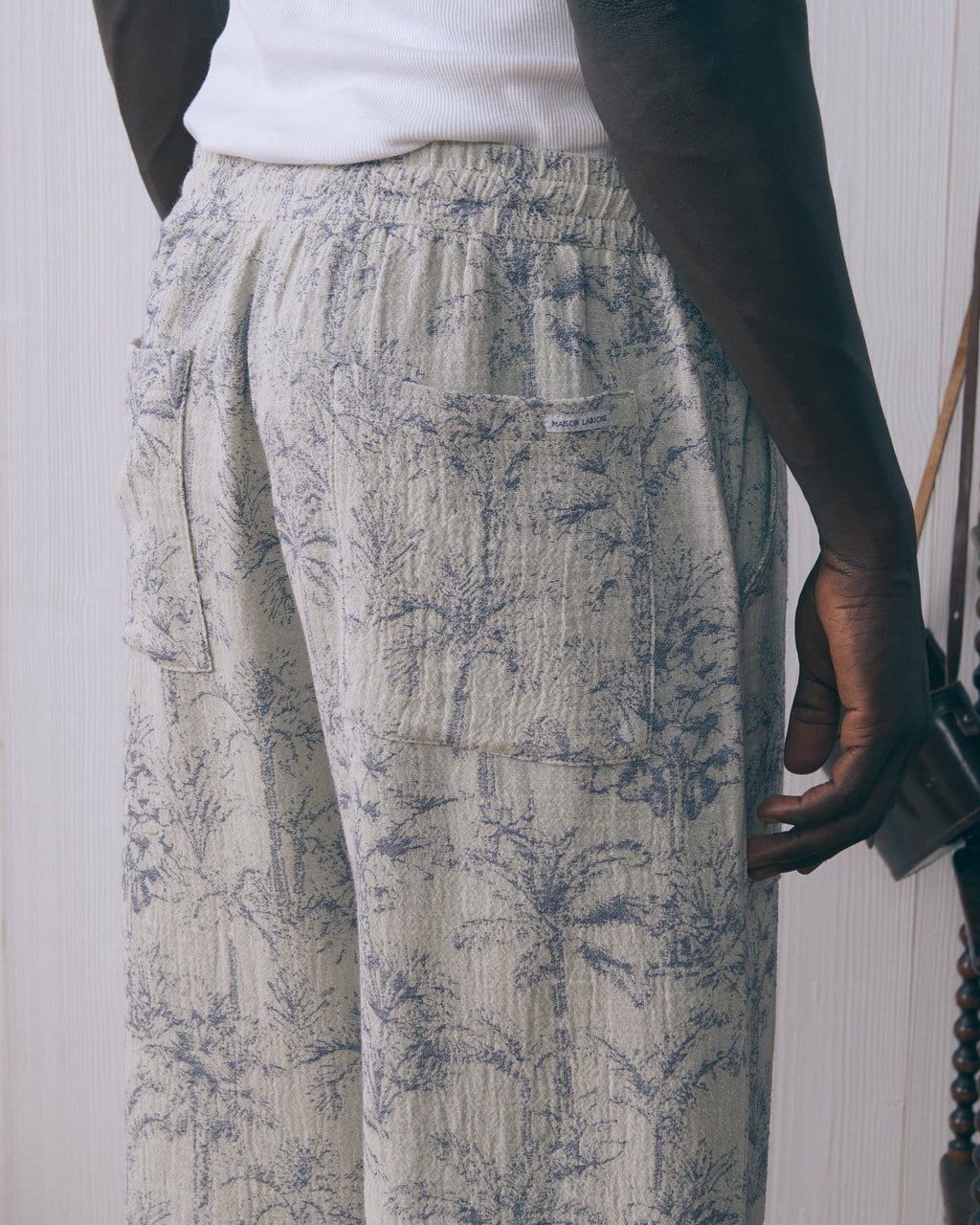 Pantalon "Jacquard" Palm Tree Guignier - Homme