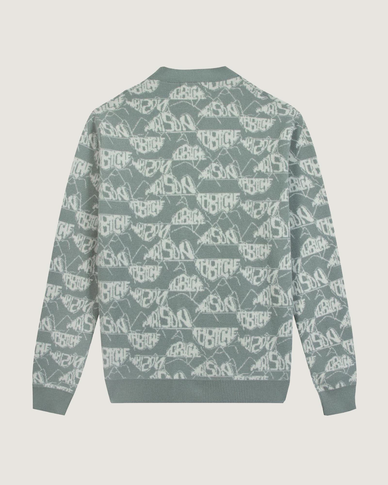 “Mountains” Lhomme Wool Cardigan