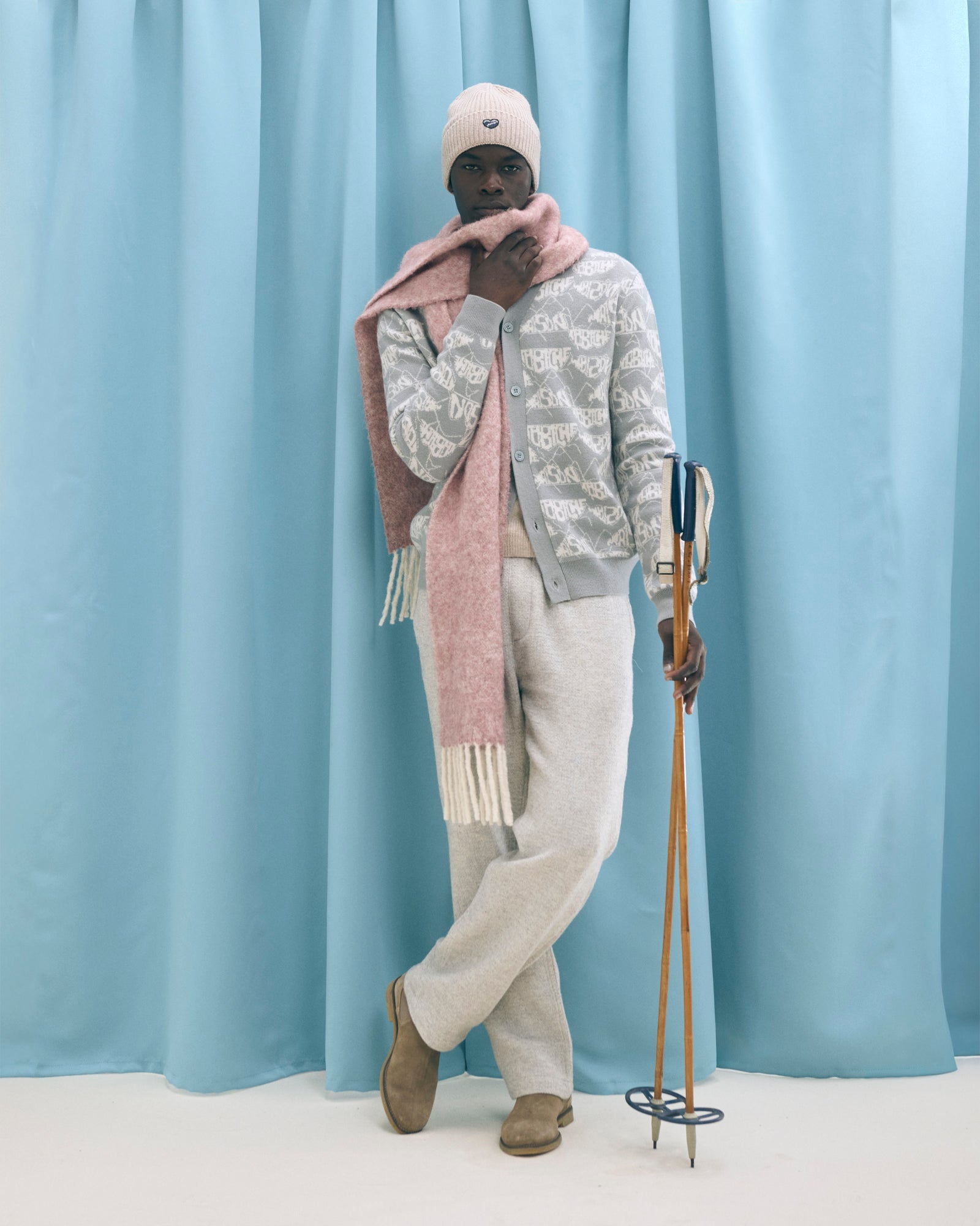 “Mountains” Lhomme Wool Cardigan