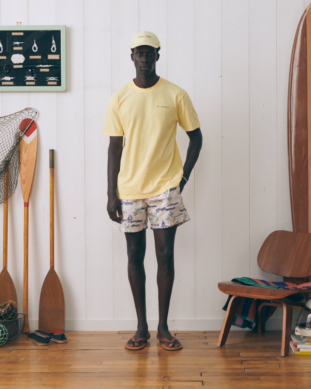 Men's "Boats" Maillot Swim Shorts