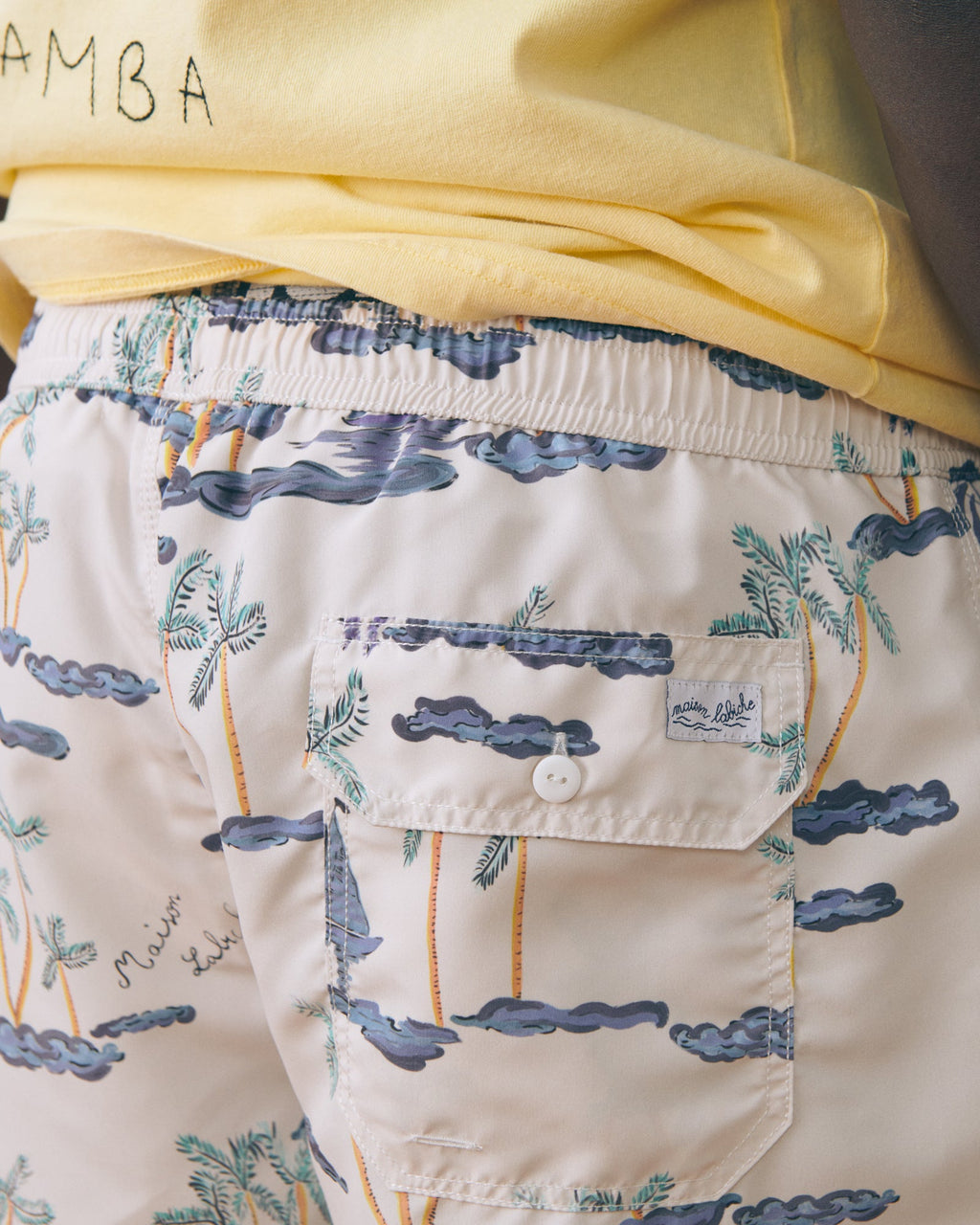 Men's "Boats" Maillot Swim Shorts