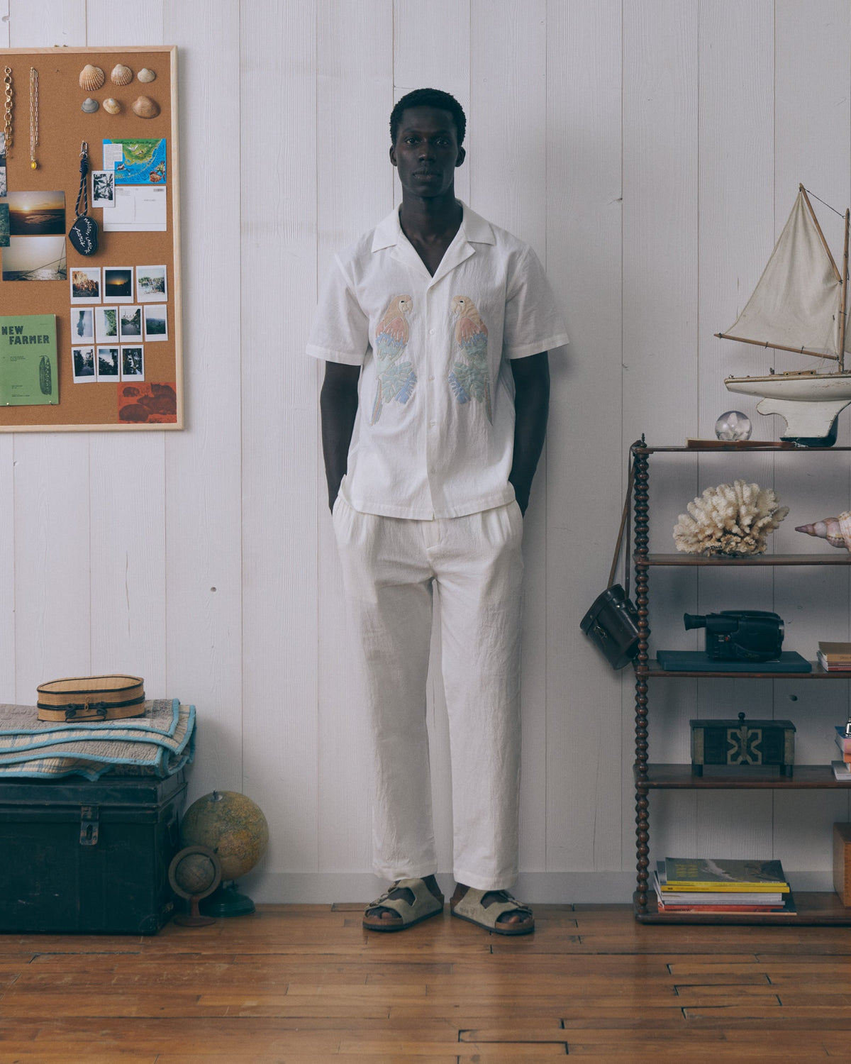 Camisa Parrots "Linen And Cotton" Morney