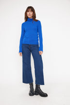 Jersey de Cuello Vuelto Zoe - Azul Klein