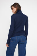 Pull Col Roule Zoe - Bleu Marine
