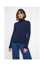 Maglione a Collo Alto Zoe - Blu Marino