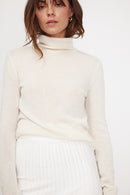 Pull Col Roule Zoe - Blanc