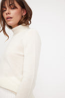 Pull Col Roule Zoe - Blanc