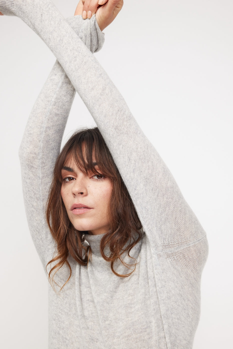 Maglione a Collo Alto Zoe - Grigio Chiaro