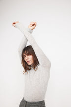 Roll Neck Jumper Zoe - Light Grey
