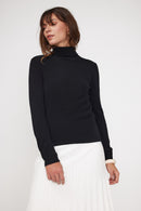 Pull Col Roule Zoe - Noir