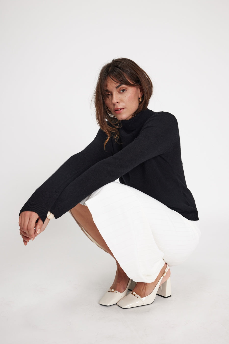 Jersey Cuello Vuelto Zoe - Negro
