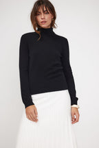Zoe Roll-Neck Jumper - Black