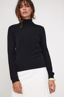 Pull Col Roule Zoe - Noir