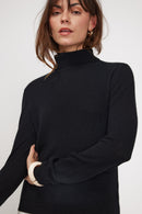 Pull Col Roule Zoe - Noir