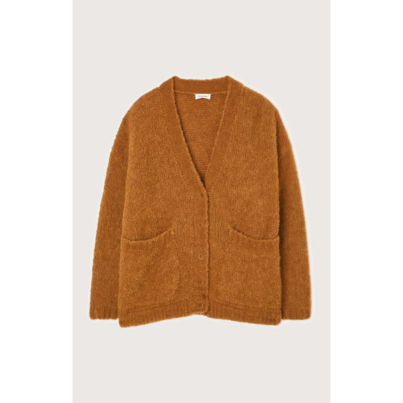 V-neck cardigan - Camel China - Women
