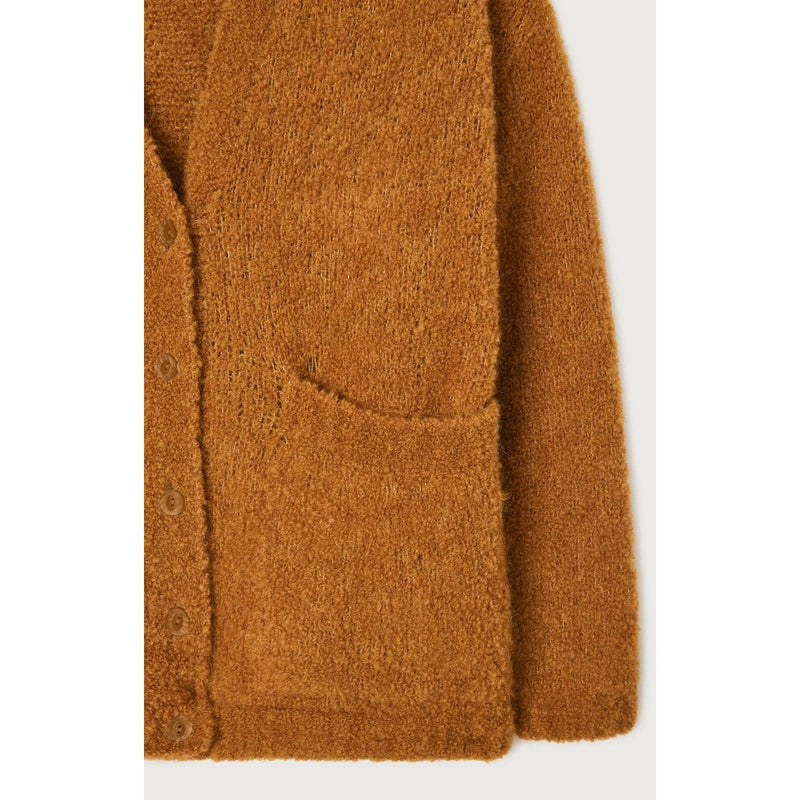 V-neck cardigan - Camel China - Women