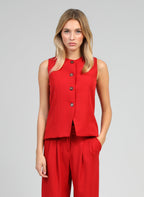 Gilet De Costume Zola Rouge