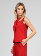 Gilet De Costume Zola Rouge