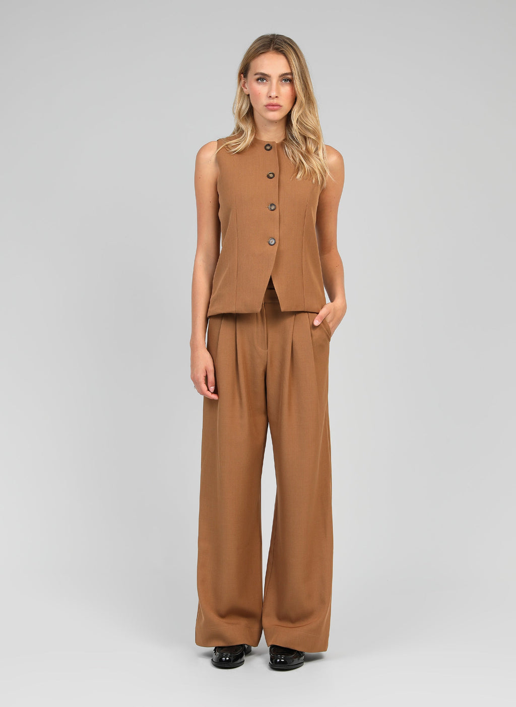 Gilet De Costume Zola Camel