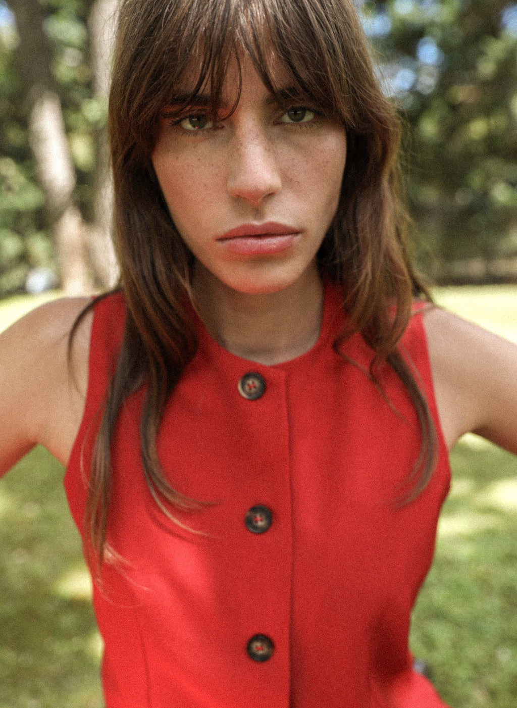 Gilet De Costume Zola Rouge