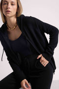 Sudadera con Cremallera y Capucha Zuma - Negro