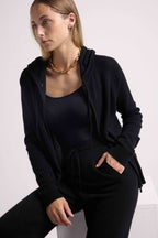 Sudadera con Cremallera y Capucha Zuma - Negro